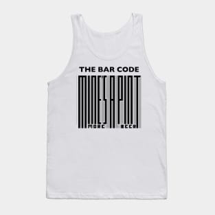 The Bar Code - Mine's a pint Tank Top